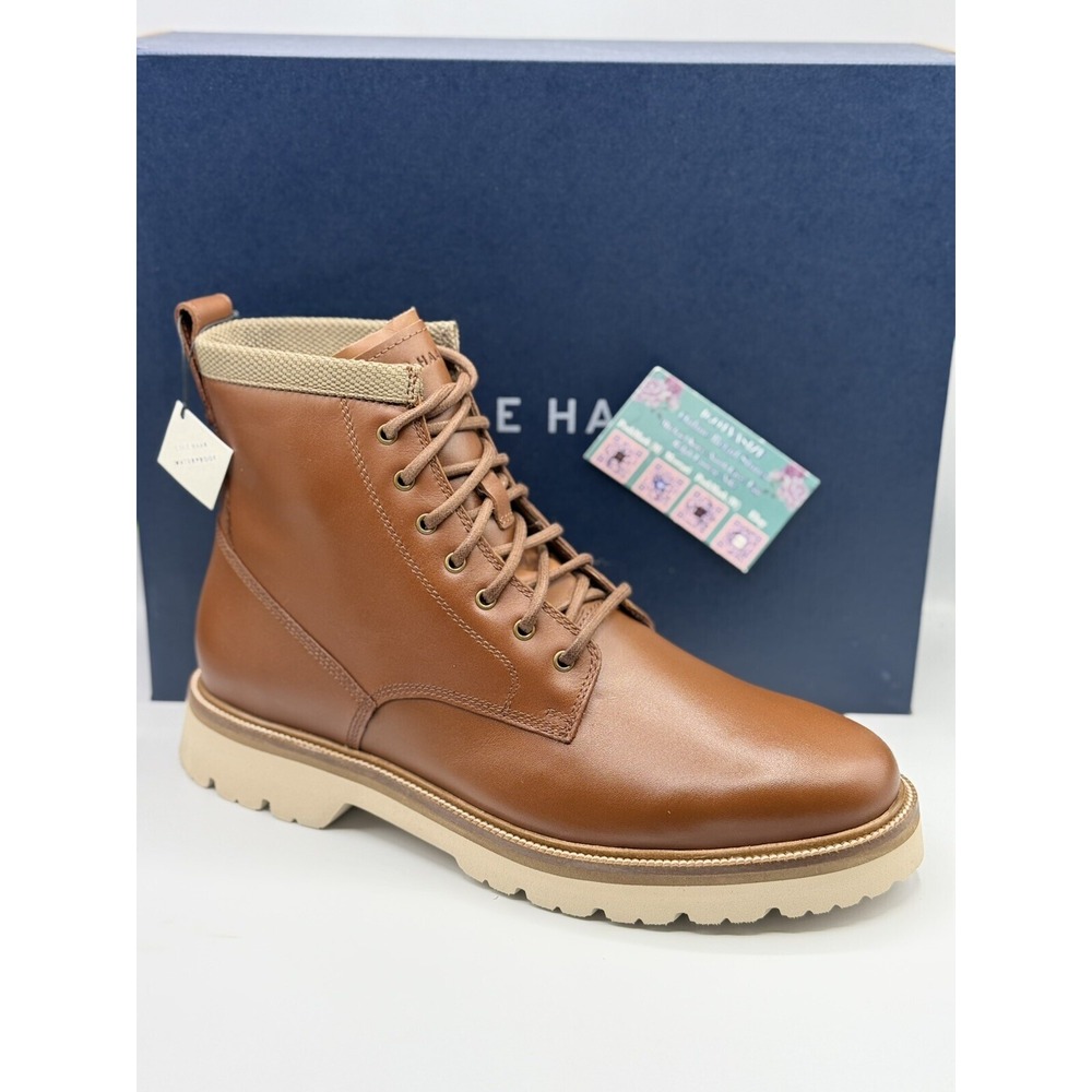 Cole Haan American Classics Brown Lace Up Boots Men's 9.5 Waterproof